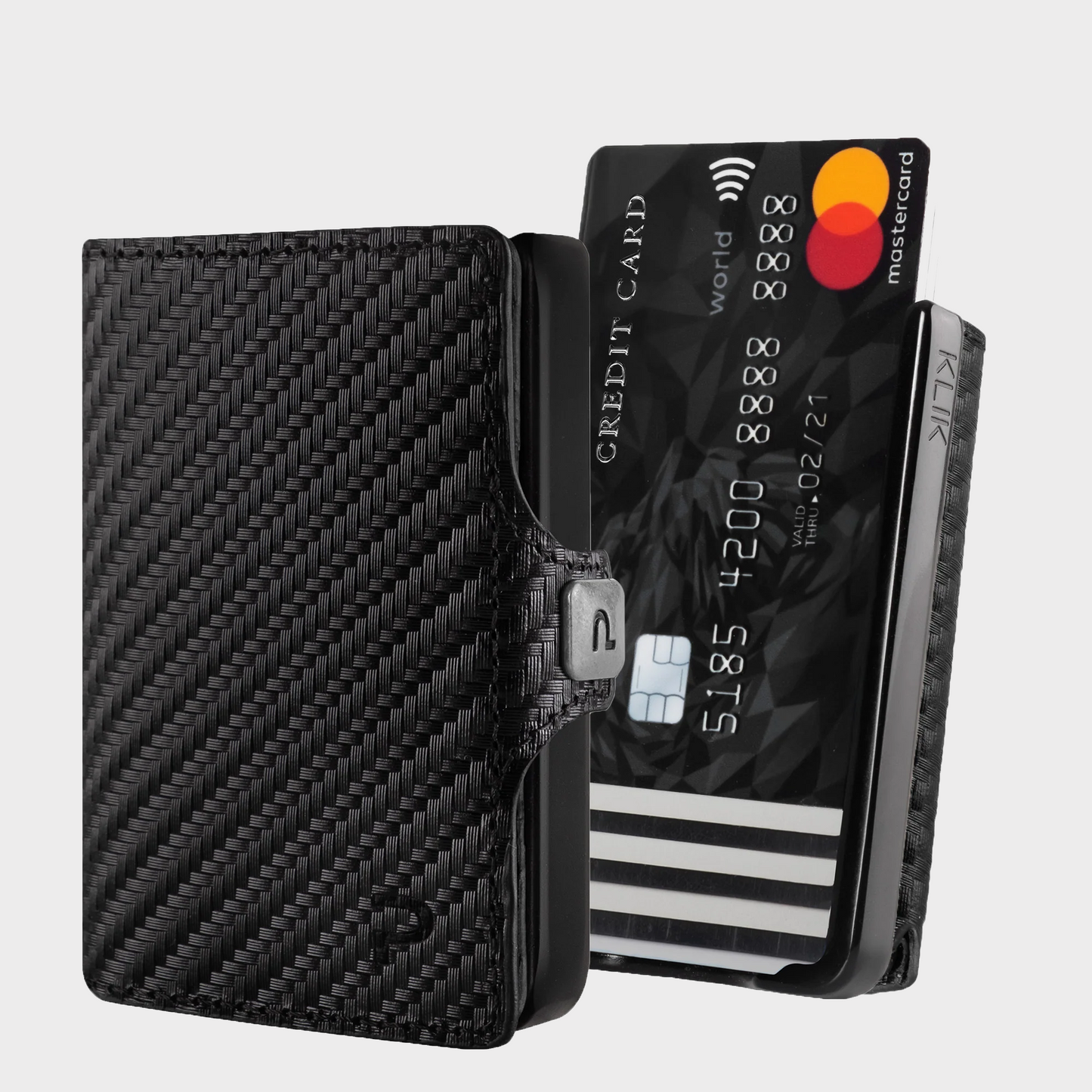 KLIK Minimal SLIM senza portamonete Carbon